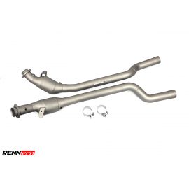 RENNtech Downpipes with 200 Cell Sport Catalytics for 231-SL63 AMG Bi Turbo M157 - Series