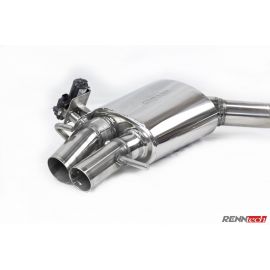 RENNtech | Stainless Steel Sport Mufflers w/Electronic Valves | C63 /S AMG | C205-Coupe | 4.0L BiTurbo V8 | M177