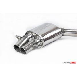 RENNtech | Stainless Steel Sport Mufflers without Electronic Valves | C63 /S AMG | C205 - Coupe | 4.0L BiTurbo V8 | M177