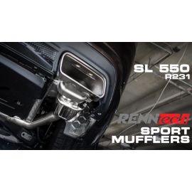 RENNtech Stainless Steel Muffler for 231 - SL 550